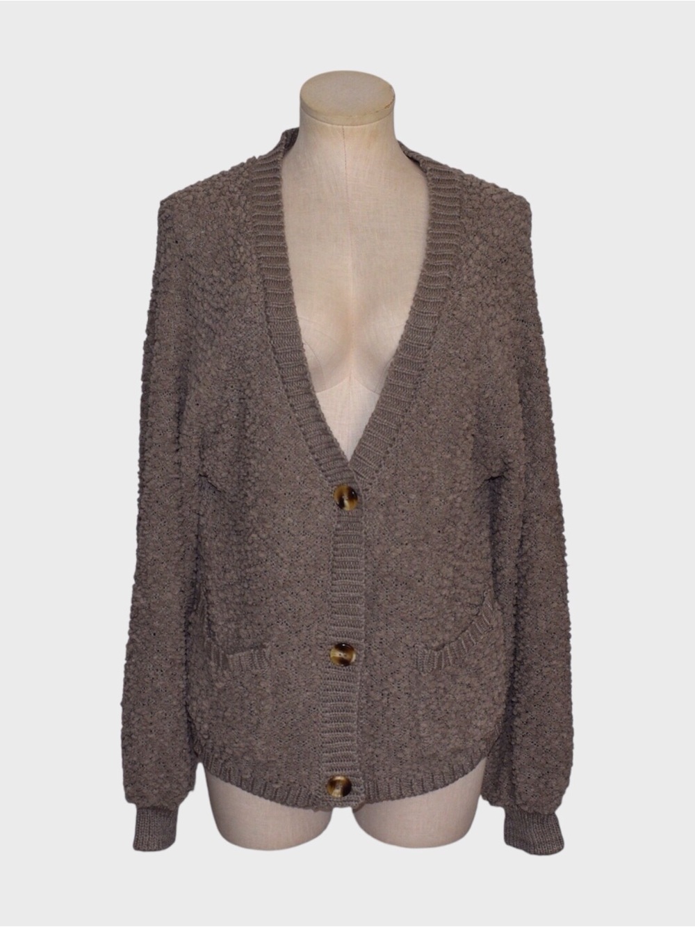 Zenana Textured Knit Button Front Cardigan